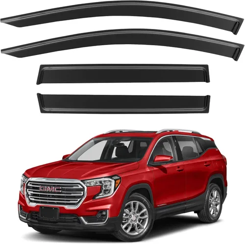 Miniatura 153 de YQAUTEC Viseras de Ventana Protectores de Lluvia para Honda Civic 2022 2023 2024 2025 2026, Deflectores de Viento de Ventilación de Ventana Fuera