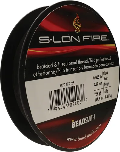 Miniatura 19 de The Beadsmith S-Lon Fire - Hilo de cuentas trenzado y fundido - Prueba de 6 libras, diámetro de 0.006 pulgadas/0.006 in, carrete de 50 yardas