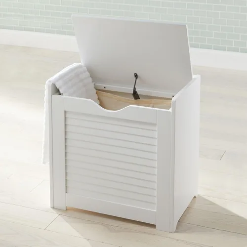 Miniatura 6 de BrylaneHome Mueble corto Louvre con cubículo - Blanco