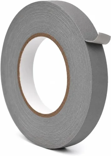 Miniatura 20 de WOD - Cinta adhesiva negra de grado profesional, fabricada en Estados Unidos, 1 pulgada x 50 yardas, sin residuos pegajosos, cables, no reflectante