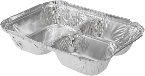 Miniatura 2 de Restaurantware Foil Lux - Recipientes de aluminio para alimentos de 23 onzas, 100 bandejas rectangulares de aluminio, tapas se venden por separado