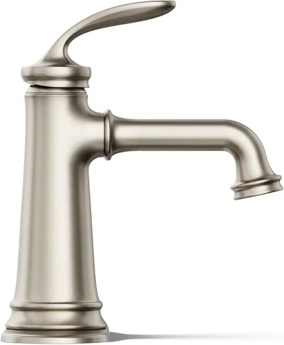 Miniatura 6 de KOHLER 27379-4K-BN Bellera - Grifo de baño de una sola manija con montaje de drenaje emergente, grifo de lavabo de baño de un agujero, 1.0 gpm