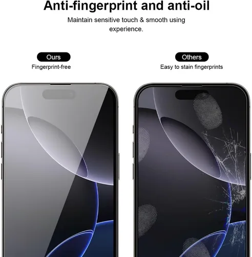 Miniatura 6 de Paquete de 2 protectores de pantalla para iPhone 15 Pro + 2 protectores de lente de cámara 9H + vidrio templado de grado militar, inastillable