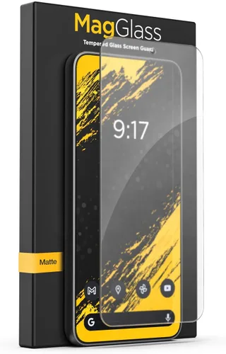 magglass Protector de pantalla mate para Samsung Galaxy S24 y Galaxy S25, vidrio templado antirreflejos con fácil aplicador (6.2")