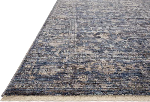 Miniatura 4 de Loloi Sorrento Collection SOR-01 Midnight/Natural - Alfombra decorativa de 2 pies x 3 pies