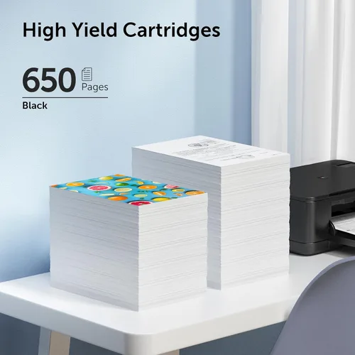 Miniatura 2 de Cartucho de tinta negra 61XL para HP Ink 61 XL, reemplazo para HP61 HP61XL, 2 unidades para Envy 4500, 5530, 4502, 4501, 5535, OfficeJet 4630, 4635