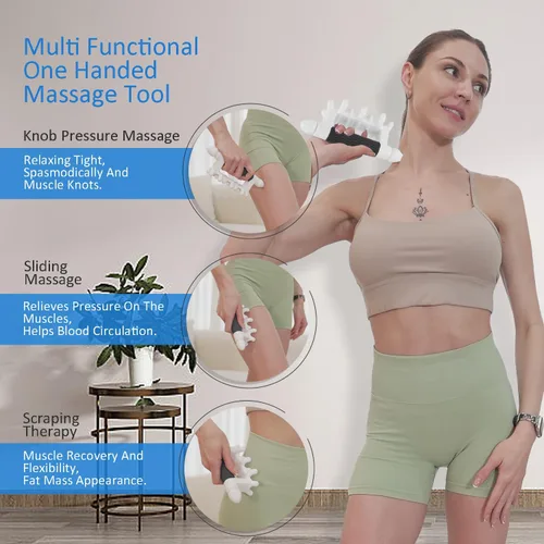 Miniatura 2 de Herramienta de Masaje Fascial Liberador Miofascial para Piel Anti-Celulitis Calmante Drenaje Linfático Punto de Activación Tejido Profundo Cuello