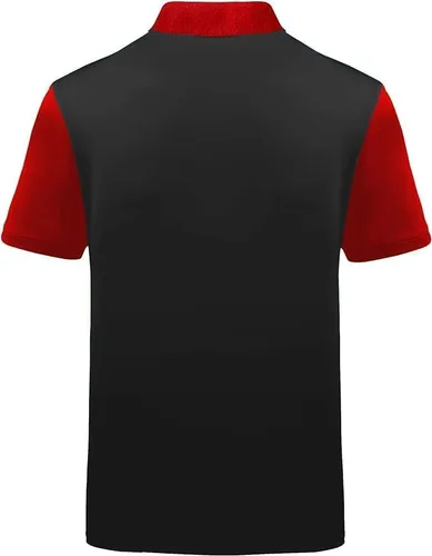 Miniatura 3 de ZITY Camisa de golf para hombre, manga corta, deportiva, absorbe la humedad, con estampado de rendimiento, camisa polo de golf para hombre, camiseta
