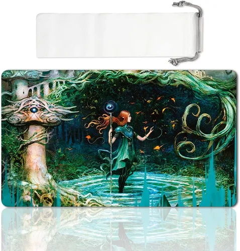 Miniatura 25 de Juego de Mesa MTG Alfombrilla de Juego Tamaño 60X35 cm CCG Compatible para MTG CCG RPG Juego de Cartas Coleccionables (JACE-The-Mind-Sculptor)