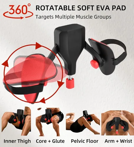 Miniatura 3 de Entrenador de muslos ajustable Kegel Master Trainer con bandas de resistencia, entrenador de suelo pélvico, muslo y cadera para hombres y mujeres