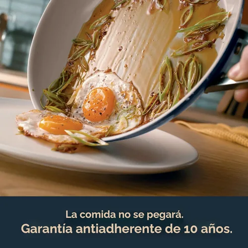 Miniatura 2 de Ninja Ceramic Pro Juego de utensilios de cocina de 14 piezas, juego de ollas y sartenes antiadherentes con tapas de vidrio, no tóxico, sin PTFE