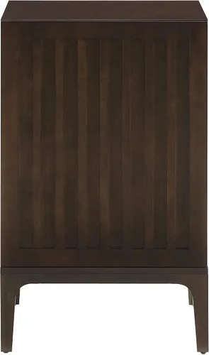 Miniatura 4 de Crosley Furniture Asher - Soporte para tocadiscos con almacenamiento para discos de vinilo, color marrón oscuro