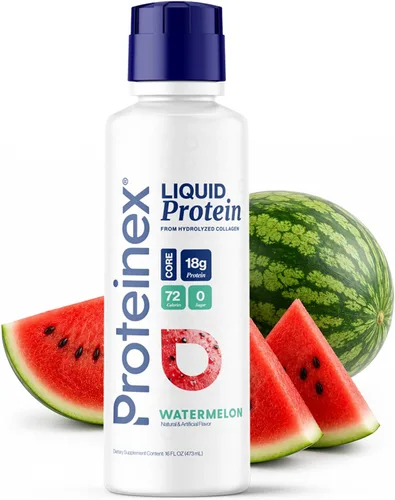 Proteinex Proteína de colágeno hidrolizada líquida de grado médico, mujeres y hombres, para una piel, cabello y uñas saludables, cero azúcares y