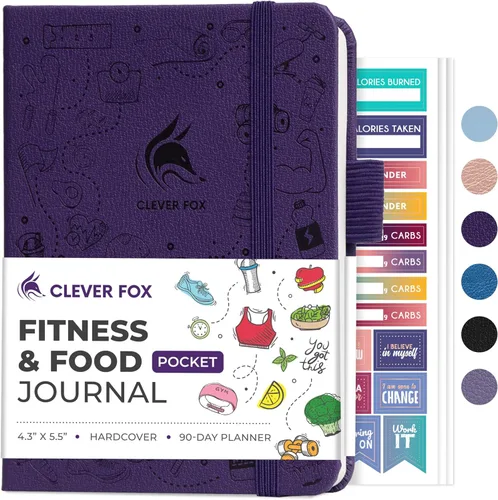 Miniatura 24 de Clever Fox Diario de fitness & Food – Planificador de nutrición y entrenamiento para mujeres y hombres – Libro de registro de ejercicio de dieta