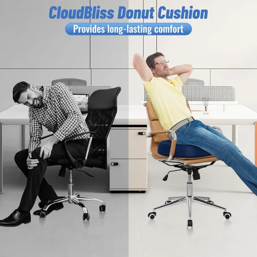 Miniatura 5 de Cojín de asiento en forma de dona CloudBliss para alivio del dolor de coxis y hemorroides, cojín de silla de espuma viscoelástica para después