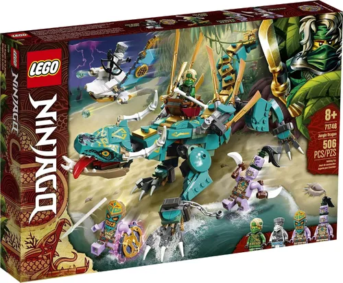 Miniatura 4 de LEGO NINJAGO Jungle Dragon 71746 Kit de construcción; juego ninja con juguete de dragón posable y NINJAGO Lloyd y Zane; juguete genial para niños