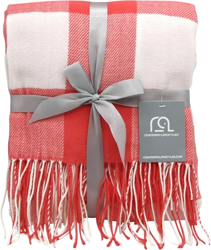 Miniatura 13 de Mantas – Manta de Cuadros Búfalo – Manta Clásica Decorativa – Cómoda y Ultra Suave – Ligera y para Interiores y Exteriores – Ideal para Sala