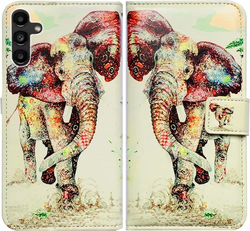 Miniatura 13 de Bcov Funda para Galaxy A13 5G, bonita funda de piel con tapa para teléfono con ranura para tarjetas, soporte para Samsung Galaxy A13 5G 2021 Linda