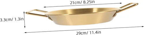 Miniatura 5 de OUNONA Tapa de olla para sartén de acero inoxidable, sartén binaural, antiadherente, construcción resistente, ahorra energía, perfecta para pasta