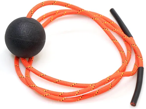 Tiger Tail Tiger Ball 1.7 - Bola de espuma de rodillo + cuerda de 50 pulgadas + cuerda con cable, bola de masaje de tejido profundo: pies, piernas,