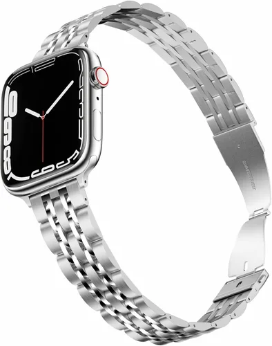 Miniatura 9 de Correa de metal compatible con Apple iWatch de 1.496 pulgadas, 1.575 pulgadas, 1.654 pulgadas, 1.732 pulgadas, correas de repuesto de acero