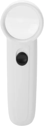 Miniatura 5 de Lupa, Fydun 5X/15X/40X de mano con iluminación LED de plástico ABS, lupa para personas mayores que leen mapas de degeneración macular, joyas