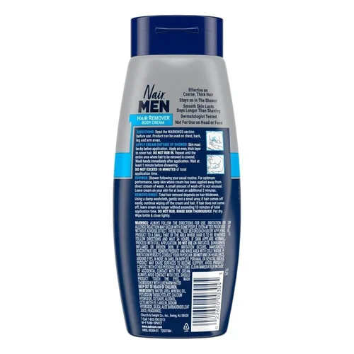 Miniatura 3 de Nair Crema corporal depilatoria para hombres, 12 onzas (paquete de 2)