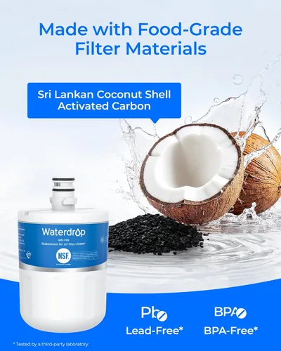 Miniatura 6 de Waterdrop Filtro de agua para refrigerador 5231JA2002A, repuesto para LG® LT500P®, GEN11042FR-08, ADQ72910911, ADQ72910901, Kenmore® 9890, 46-9890