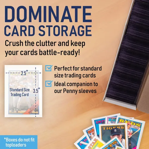 Miniatura 3 de Caja de Almacenamiento Premium para Tarjetas Coleccionables de Deportes, Béisbol, Fútbol Americano, Baloncesto, MTG y TCG para Coleccionistas