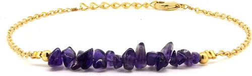 Miniatura 29 de Gempires Natural Chips Bar Bracelet, Energy Healing Crystals, Birthday, Gift for Her, Gemstone Jewelry 8 inch