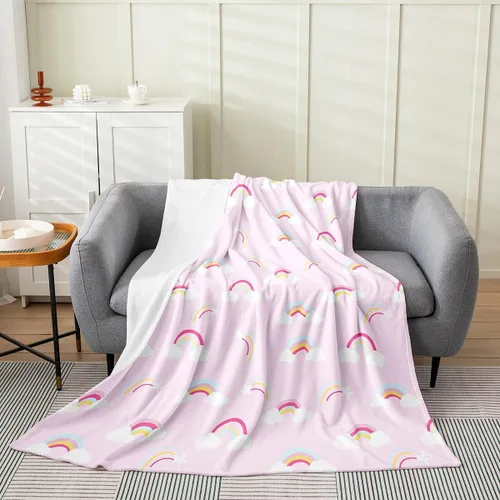 Miniatura 12 de jejeloiu Cute Mushroom Decor Plush Throw Blanket, For Kids Boys Girls 40"x50" Botanical Plants All Season,Bed Blanket Cartoon Mushrooms Flannel