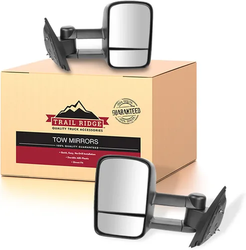 Miniatura 58 de Trail Ridge Juego de espejos de remolque de 2 piezas para el lado del conductor y del pasajero compatible con Ford F-150 FO1320479 FO1321479