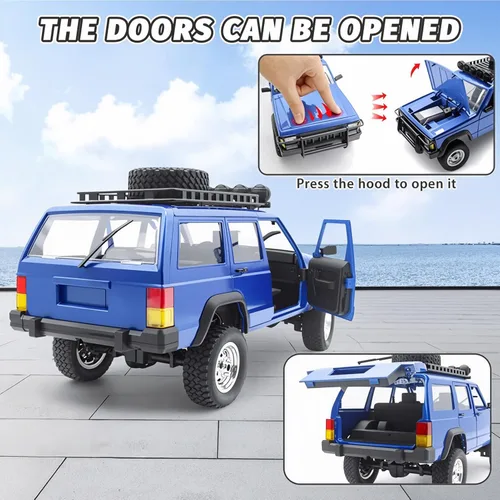 Miniatura 6 de Goolsky RC Rock Crawler, coche de control remoto a escala 1:12, camión RC todoterreno 4WD, vehículo de escalada de 2.4 Ghz, automóvil RC con luces