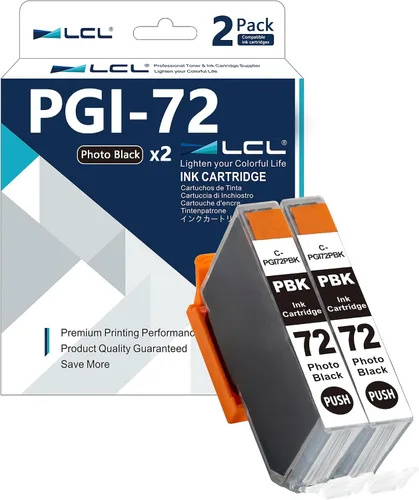 Miniatura 7 de LCL Cartucho de tinta de repuesto compatible para PGI-72 PGI-72CO Pro-10 Pro-10s (paquete de 2 optimizadores Chroma)