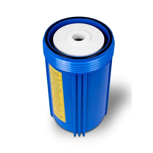 Miniatura 3 de Sistema purificador de filtro de agua para toda la casa, carcasa grande con botón de alivio de presión, puerto de latón de entrada/salida de 1