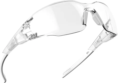 Miniatura 12 de DILANCO Gafas de seguridad transparentes, marcos ajustables y resistentes a los arañazos con agarres antideslizantes para mujeres y hombres