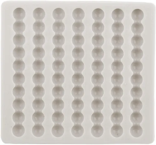 Miniatura 3 de Moldes de silicona con bordes de perlas, molde redondo para cadena de perlas para decoración de tartas, decoración de cupcakes, caramelo y goma