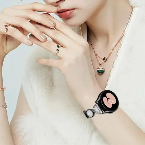 Miniatura 6 de For Amazfit Bip 3 Pro/Bip 3/GTS/GTS 4/GTS 4 Mini/GTS 2e/GTS 3 Bands for Women Dressy Crystal 20MM Bling Watch Bracelet Diamond Metal Stainless Steel