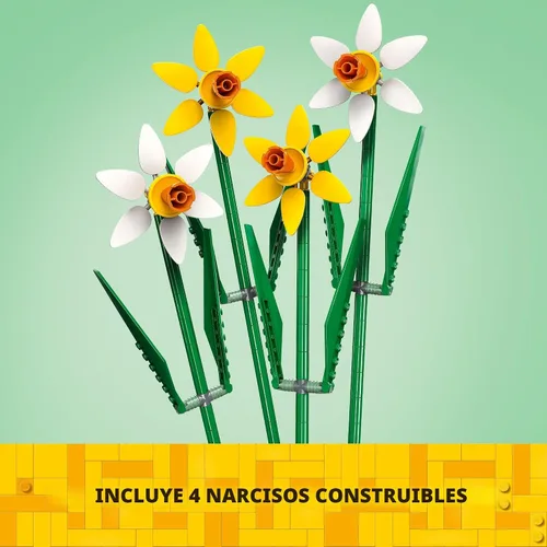 Miniatura 3 de LEGO Narcisos - Juguete de construcción para niños, niñas y niños, a partir de 8 años - Regalo de cumpleaños para niños - Narciso artificial