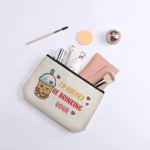 Miniatura 6 de Bolsa de maquillaje para fanáticos, regalos para mujeres, amantes de las canciones, amantes de la película, bolsa de cosméticos, regalo de viaje