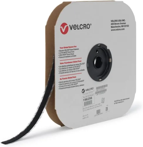Miniatura 6 de VELCRO Brand Rollo de cinta adhesiva a granel de tamaño empresarial de 75 pies, solo lado del gancho, adhesivo sensible a la presión trasera