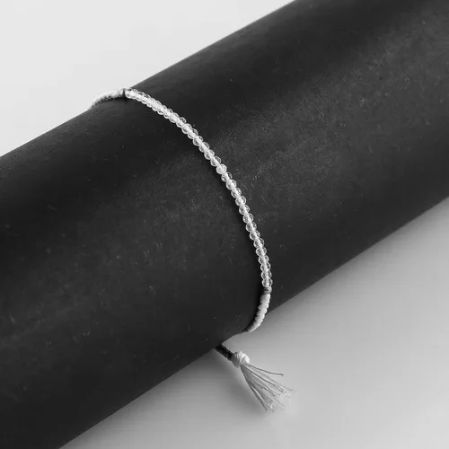 Miniatura 41 de Thecraftman - Pulsera trenzada de cuentas naturales, cristales energéticos, regalo para ella, pulsera de protección de hilo trenzado de mano