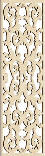 Miniatura 96 de Meadville Paneles decorativos de pared de madera con calado, 9 3/8 pulgadas de ancho x 24 3/8 pulgadas de alto x 1/4 de alto, aliso