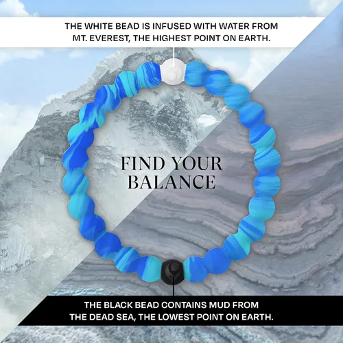 Miniatura 3 de Lokai Pulseras hawaianas de cuentas de silicona para mujeres y hombres, la colección Surf Ohana Beach Jewelry Pulsera de cuentas de moda