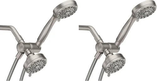 Miniatura 13 de Moen Ignite Cabezal de Ducha de Níquel Cepillado de Cinco Funciones 3-3/4" de Diámetro con Cabezal de Ducha de Mano, 20016SRN