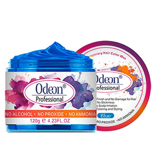 Miniatura 14 de Odeon Cera negra para el cabello, tinte temporal natural, lavable con cera de abejas y árbol de té, sin daños, sin alcohol, sin peróxido y sin Negro