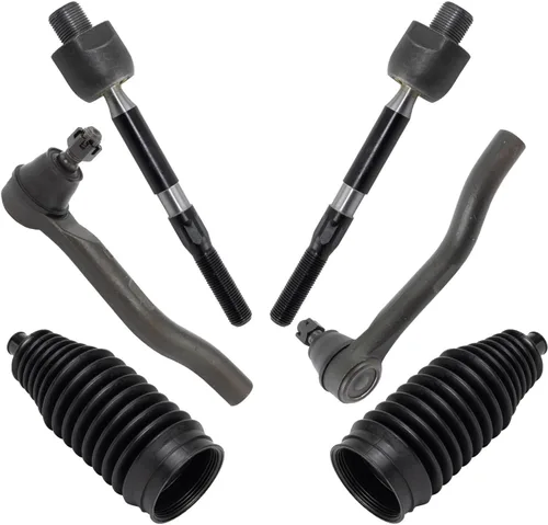 Miniatura 34 de TRQ Kit de dirección interior y exterior para lado del conductor y del pasajero delantero, con cremallera de dirección y fuelle de piñón compatible