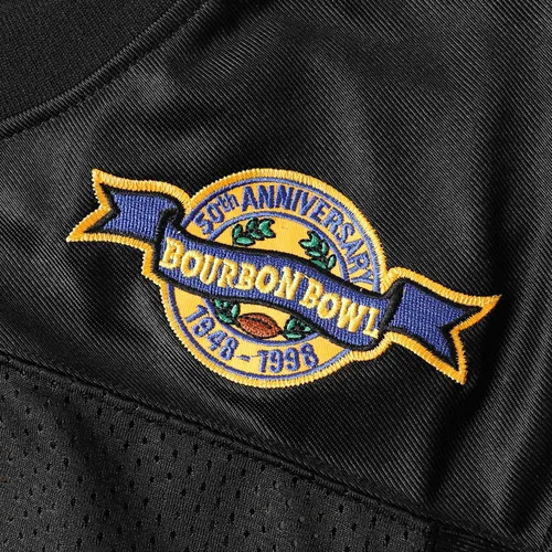Miniatura 5 de MESOSPERO Bobby Boucher - Camiseta de fútbol 9 The Waterboy Adam Sandler Mud Dogs Bourbon Bowl Movie Jersey blanco, negro, azul, naranja, S-3XL