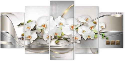 Miniatura 9 de Lienzo decorativo con impresión artística de diseño de orquídea de Artgeist Orquídea #01
