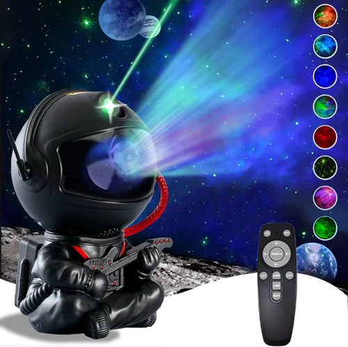Miniatura 7 de Proyector de Galaxia Astronauta, Luz de Proyector de Estrellas, Luz Nocturna para Niños, Luz Nocturna de Techo de Estrellas de Nebulosa con Control